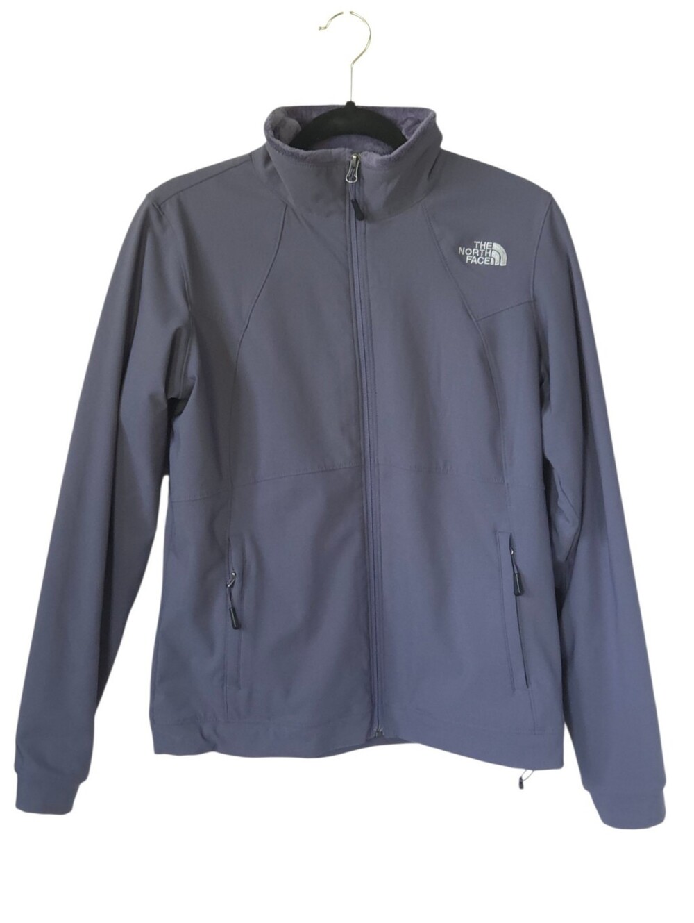 The North Face Ruby Raschel Apex Softshell Jacket M Gray Fleece Lined Gorpcore